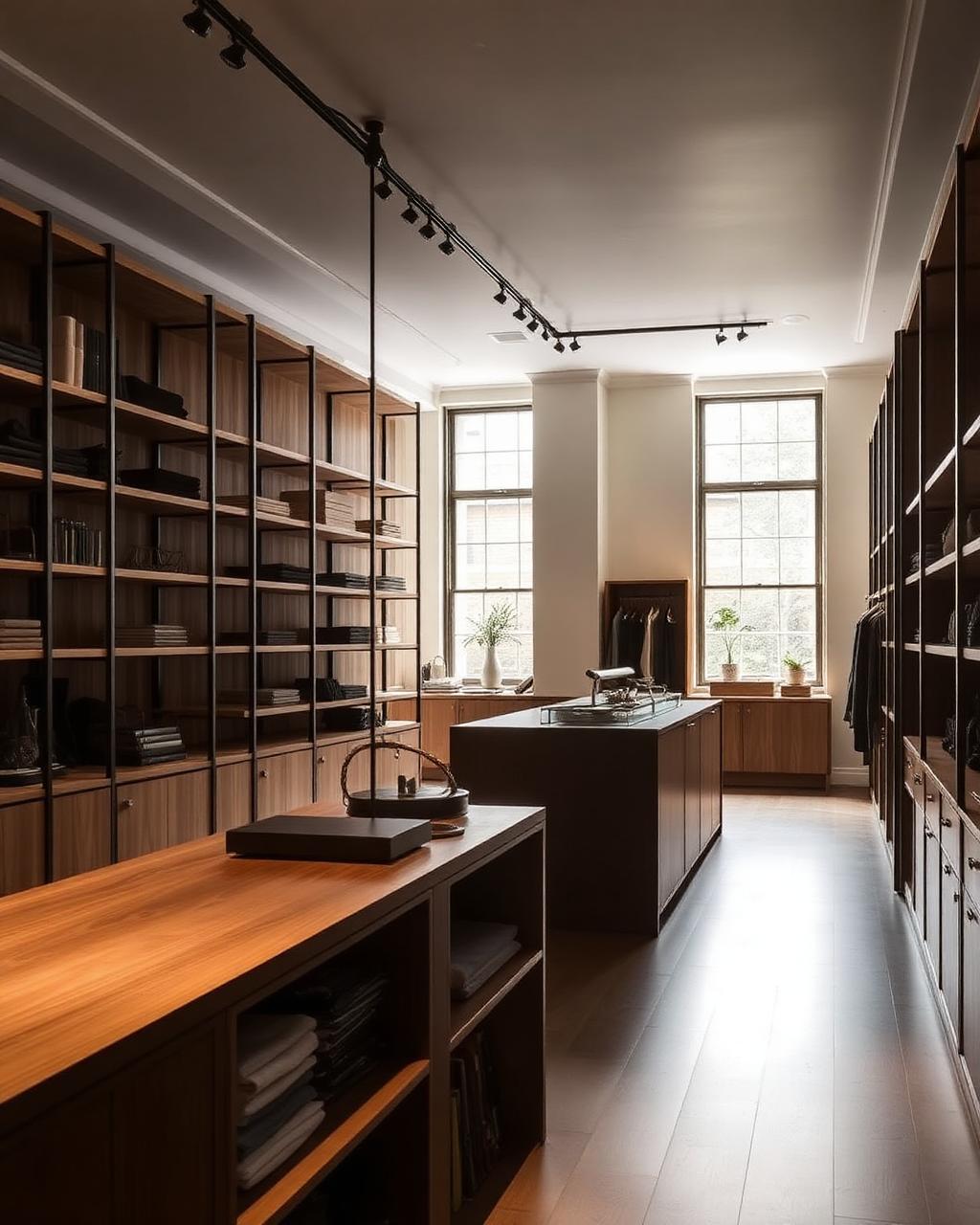 Oak & brass boutique fit-out